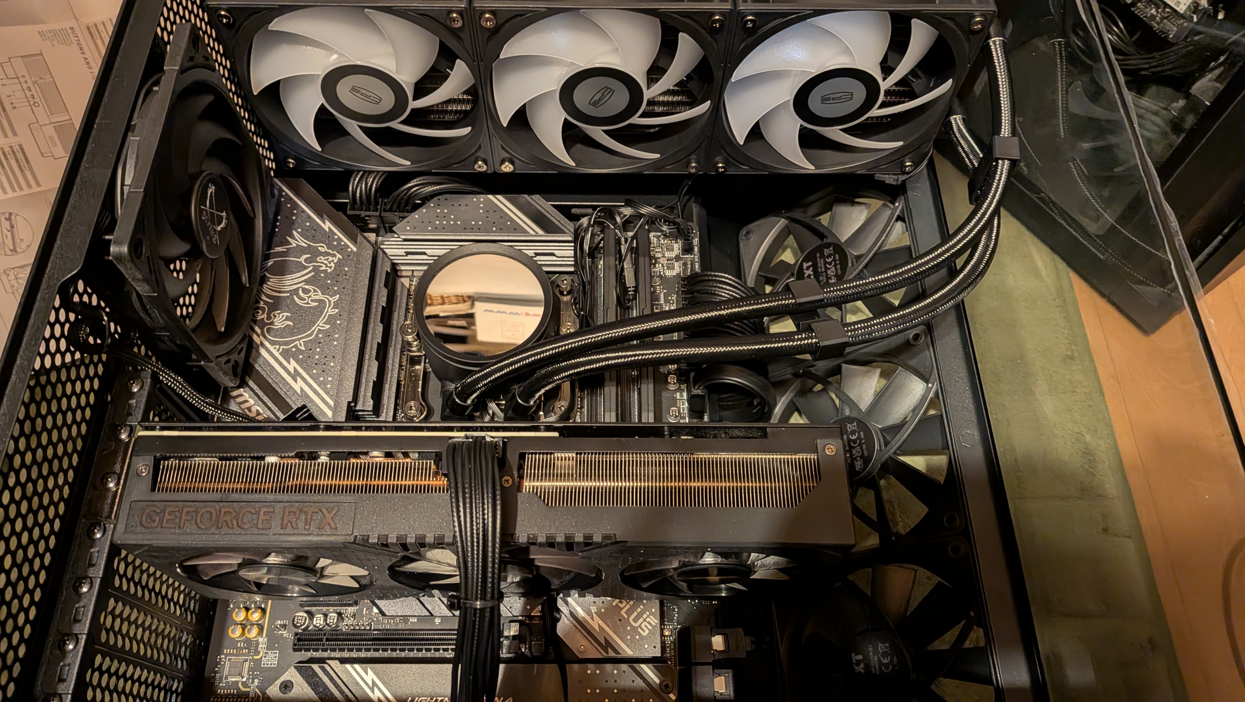 色々乗せて裏配線するなど