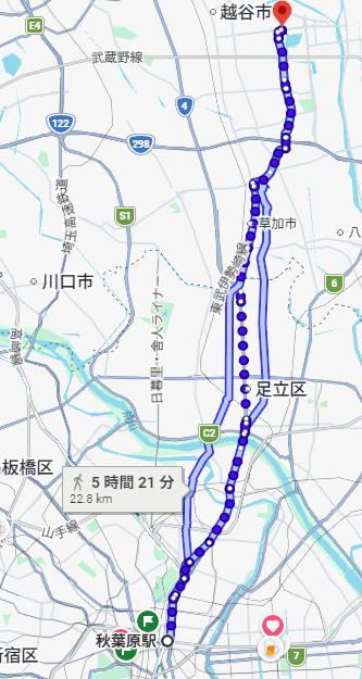 ルートはほぼこれ